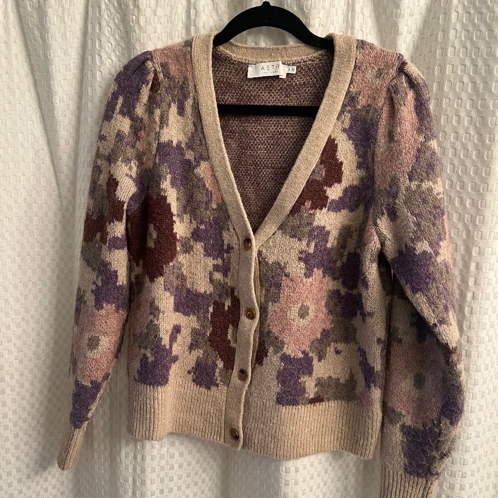 ASTR chunky cardigan sweater
